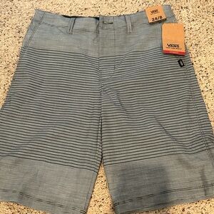 Vans Blue/Green and Black Striped Shorts